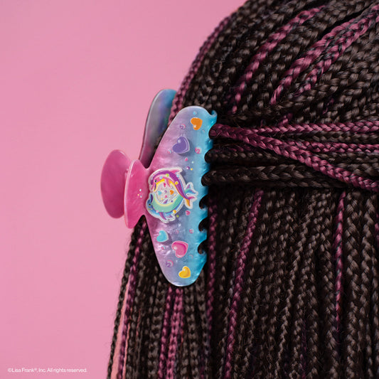 Lisa Frank x Kitsch Glitter Claw Clip Dancing Dolphins - on-model lifestyle