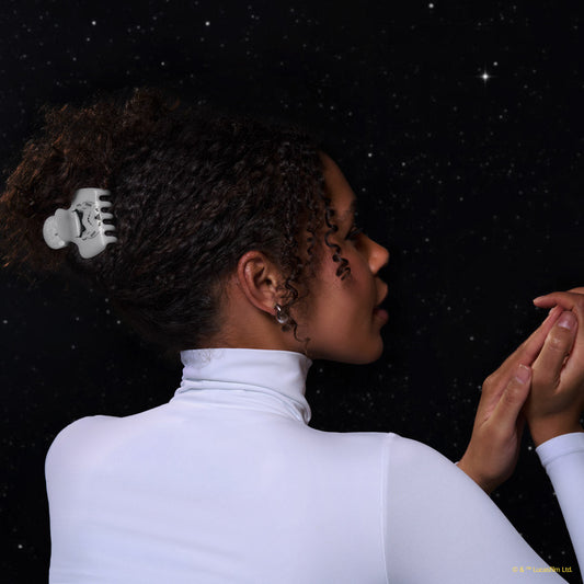 Star Wars x Kitsch Stormtrooper Glitter Cloud Clip - on-model lifestyle