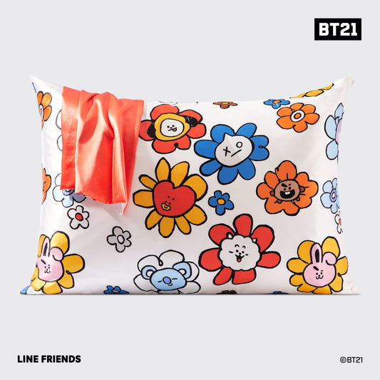Kitsch x BT21 TATA Standard Satin Pillowcase — back