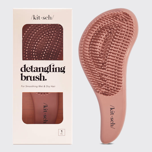 Terracotta Kitsch Detangling Brush on a neutral background