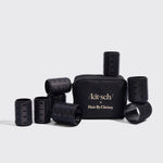 Hair By Chrissy x Kitsch Ceramic Thermal Rollers 8pc Set — includes 4 medium and 4 large rollers in branded travel pouch