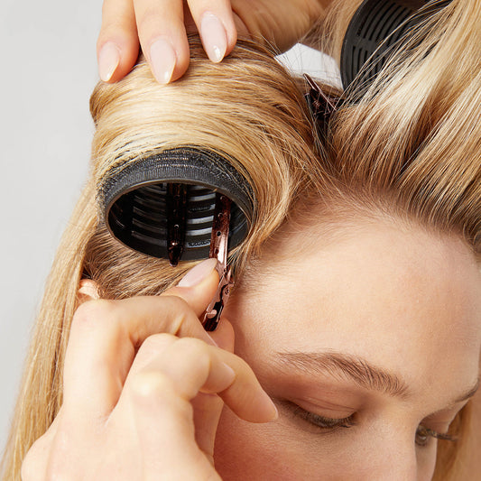 Kitsch Ceramic Thermal Hair Rollers with Styling Hair Clips set displayed together