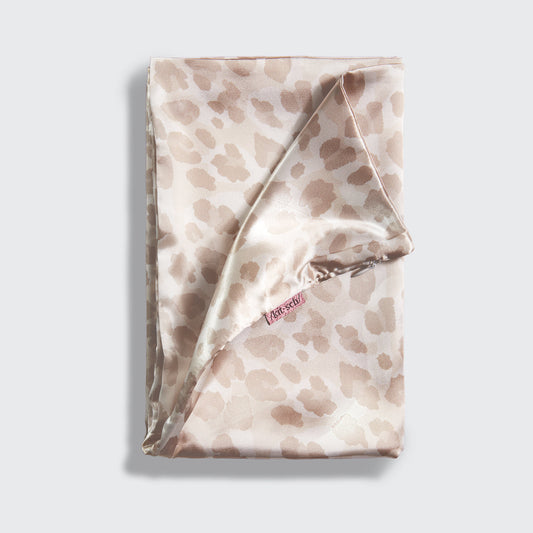 KITSCH Leopard Standard Satin Pillowcase — product detail