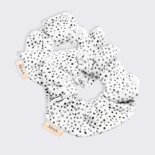Micro Dot Microfiber Towel Scrunchies - 2pc, KITSCH