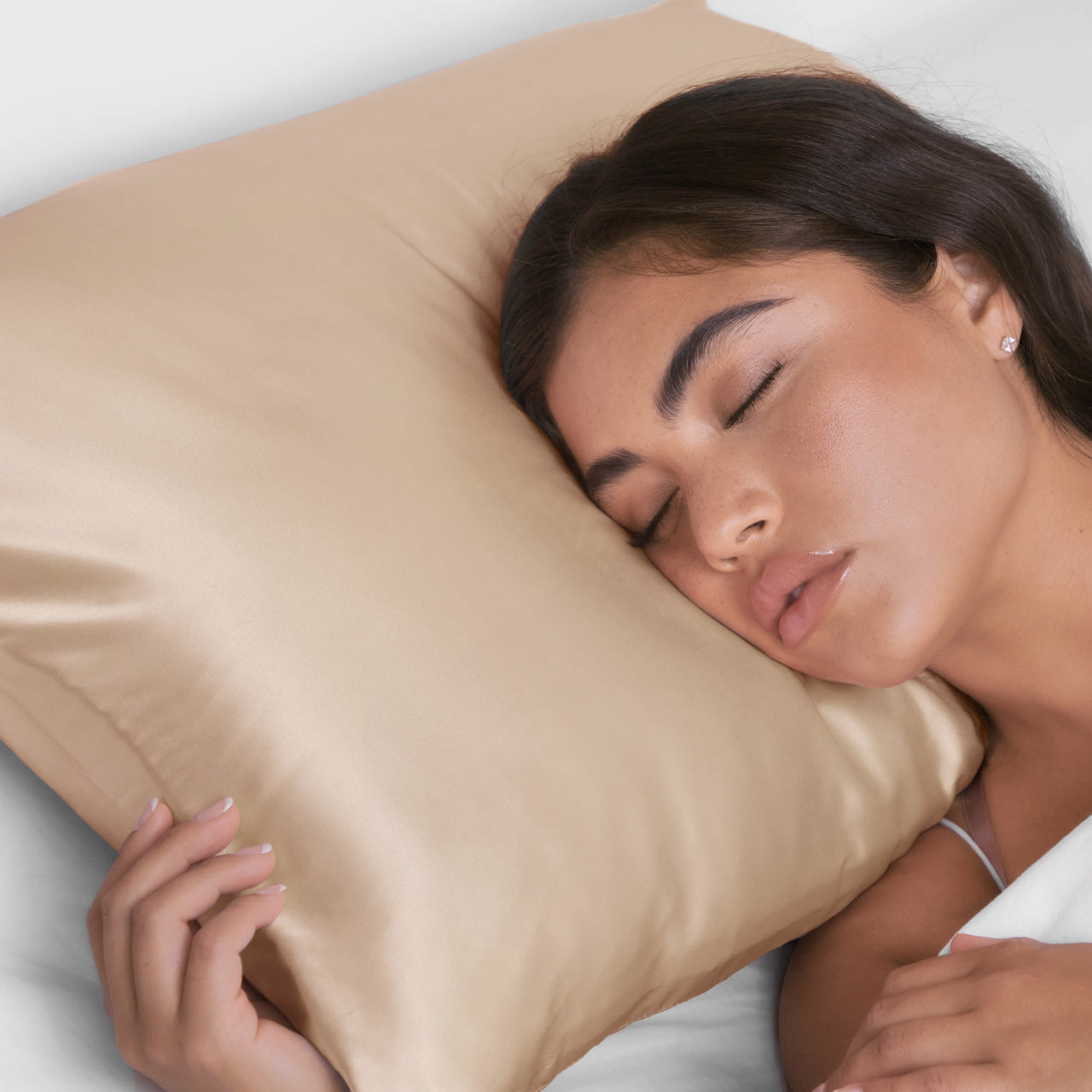 KITSCH Champagne Standard Satin Pillowcase