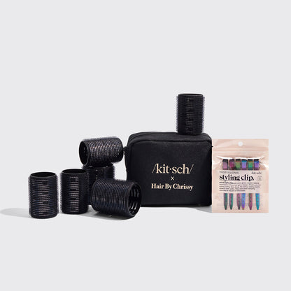Kitsch x Hair by Chrissy Ceramic Thermal Rollers & Styling Clips — bundle group shot