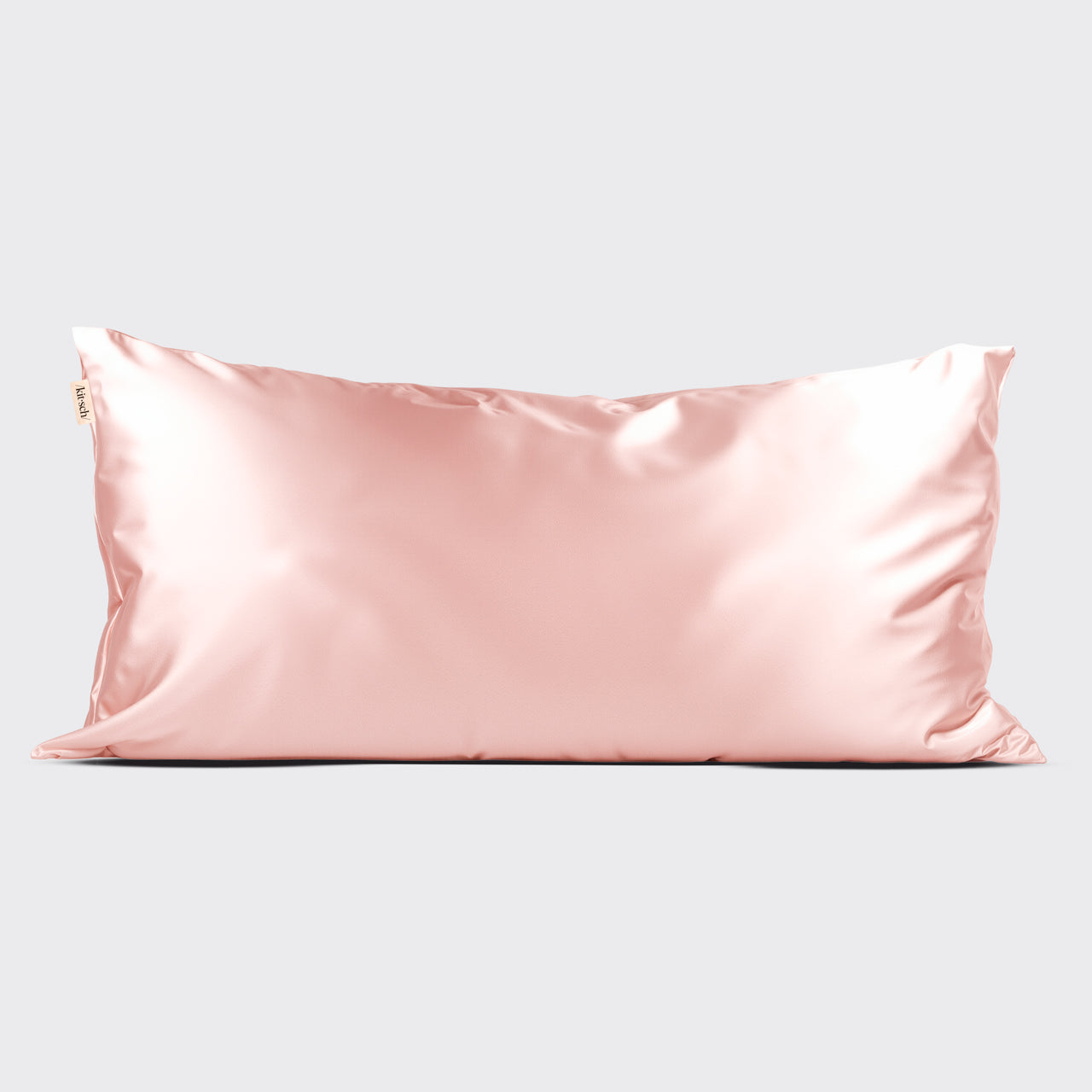 KITSCH Blush King Satin Pillowcase lifestyle shot