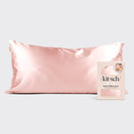 KITSCH Blush King Satin Pillowcase — hero view