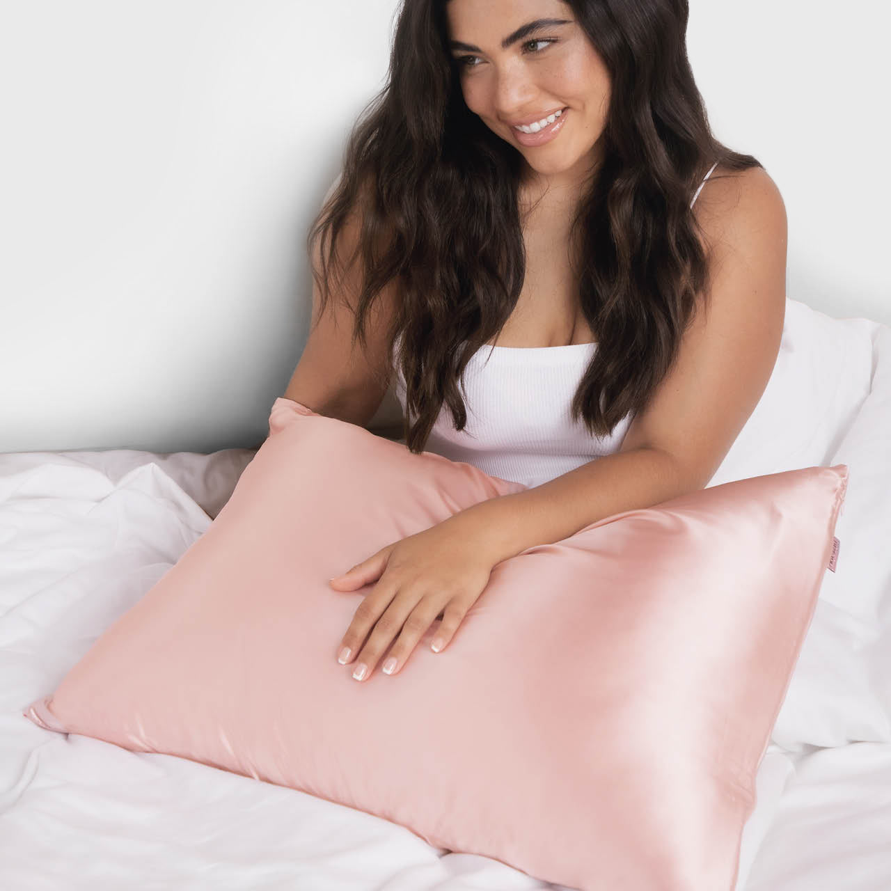 KITSCH Blush King Satin Pillowcase — product highlights