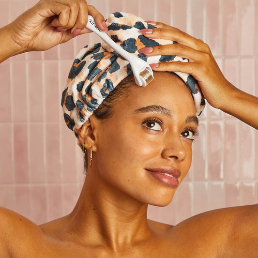 Leopard Microfiber Hair Towel, KITSCH
