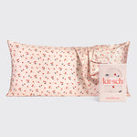 KITSCH Cherry Print King Satin Pillowcase — hero view