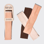 KITSCH Rosewood Active Headbands 3pc Set — hero product shot in rosewood hues — soft, stretchy design keeps hair in place without slipping during workouts