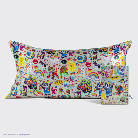 Lisa Frank x Kitsch Fantastic World Satin Pillowcase — King — hero