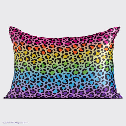 Lisa Frank x Kitsch Rainbow Leopard Satin Pillowcase — Standard — detail