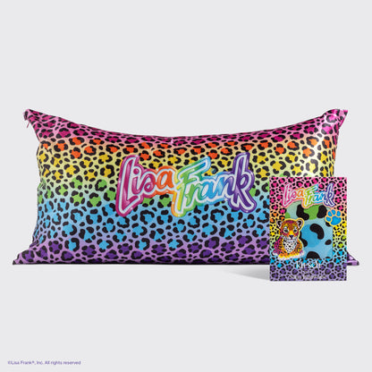 Lisa Frank x Kitsch Rainbow Leopard Satin Pillowcase — King — hero
