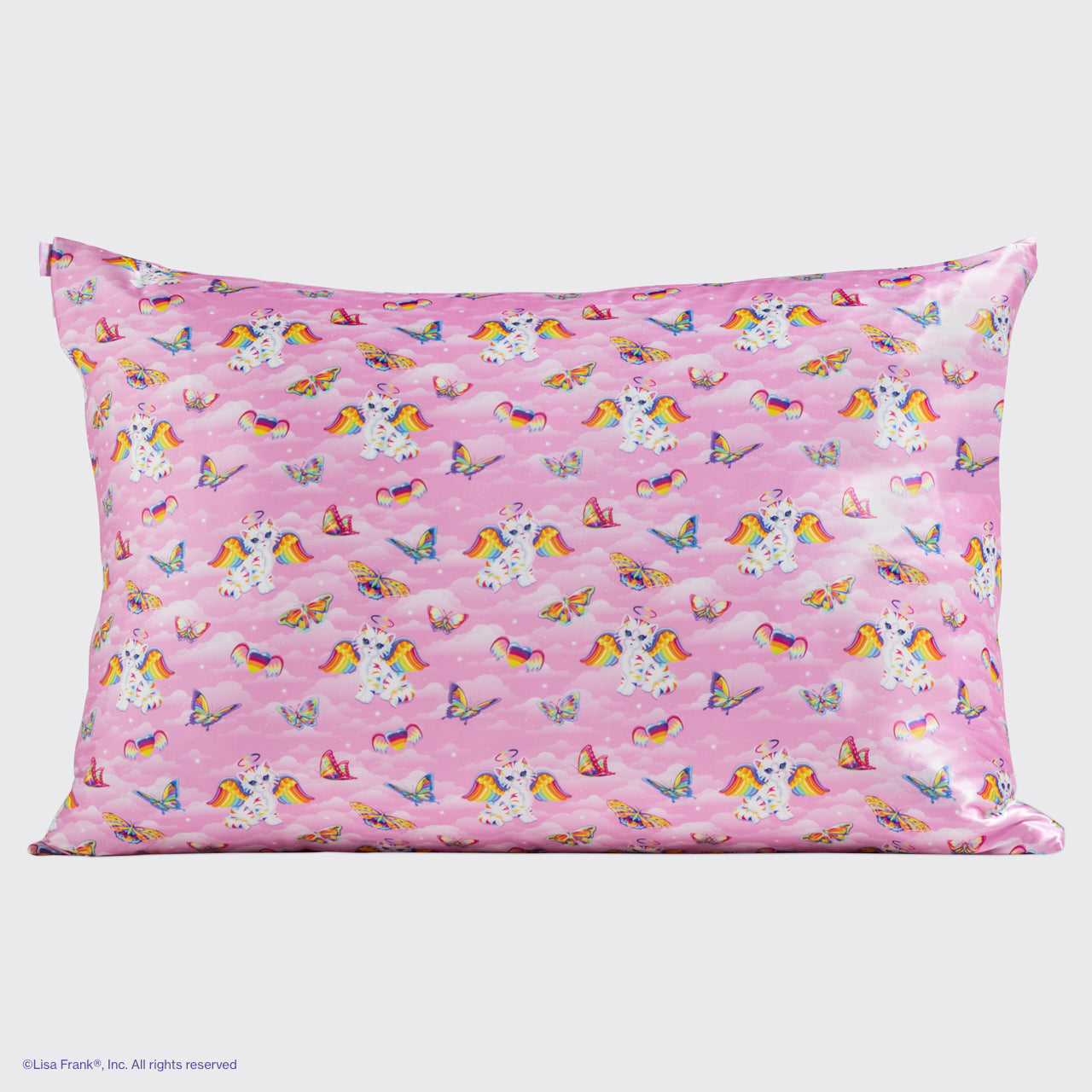 Lisa Frank x Kitsch Angel Kitty Satin Pillowcase — Standard — detail