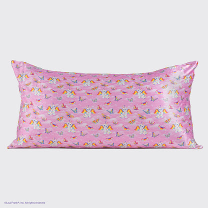 Lisa Frank x Kitsch Angel Kitty Satin Pillowcase — King — detail
