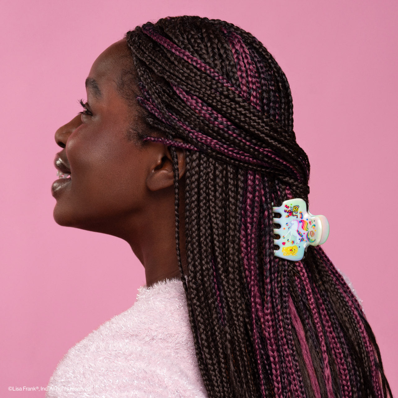 Lisa Frank x Kitsch Markie Cloud Clip - on-model lifestyle #3