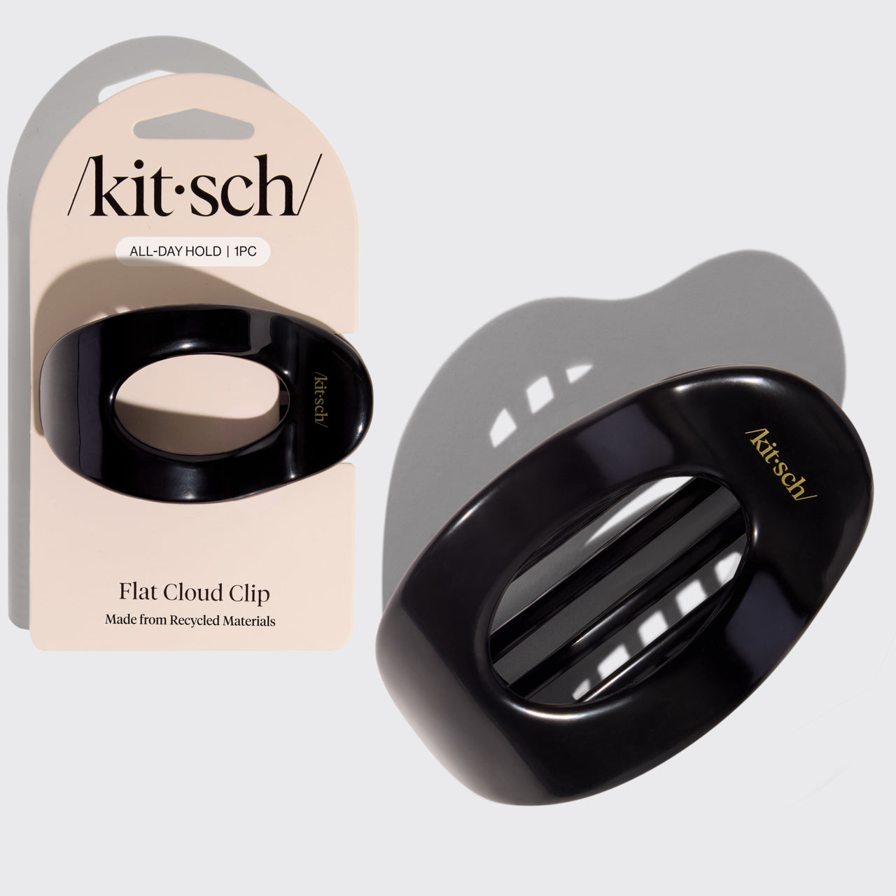 KITSCH Black Flat Cloud Clip Medium — hero product shot