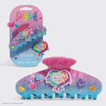 Lisa Frank x Kitsch Glitter Claw Clip Dancing Dolphins - hero product shot