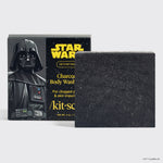 KITSCH Star Wars™ & Kitsch Charcoal Detoxifying Solid Body Wash Darth Detox — hero product shot — Charcoal helps detoxify skin and absorb excess oils — creates a mild, gentle lather to cleanse & reinvigorate your skin without stripping or drying it out