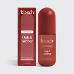 Kitsch Oak & Amber Hair & Body Perfume Mist bottle on a warm neutral background