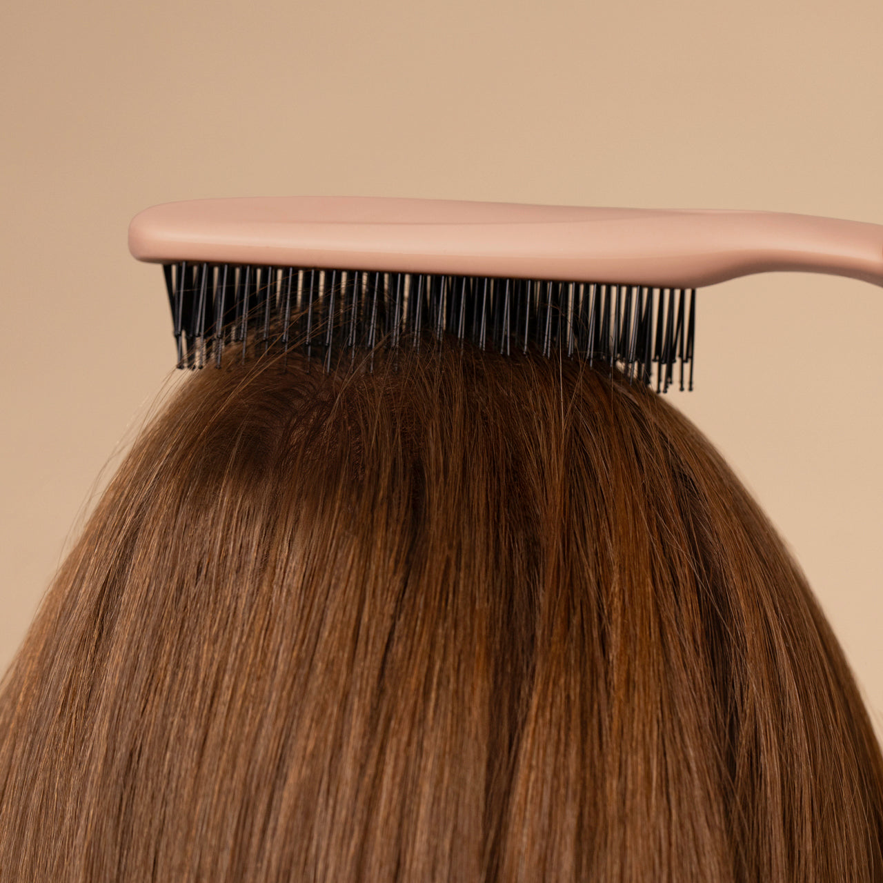 Kitsch Scalp Renewal Brush in Terracotta side view with ergonomic no-slip handle