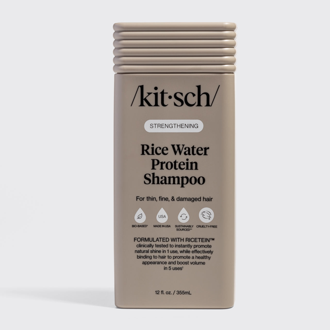Kitsch Rice Water Protein Shampoo bottle on a white background