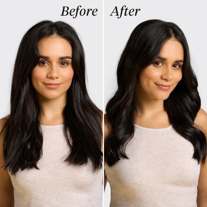 KITSCH Set & Flow Active Headband — before & after model shot showing the 2-in-1 sleep and active headband in all four colorways — wake up to beautiful hair every day