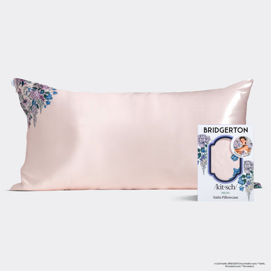 Bridgerton x Kitsch King Satin Pillowcase - Wisteria