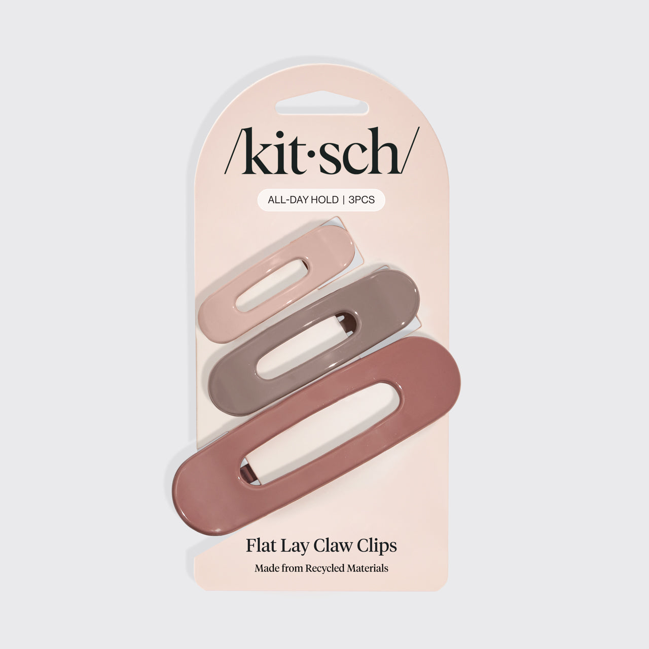 KITSCH Terracotta Ultra Glossy Flat Lay Claw Clips 3pc — packaging