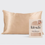 KITSCH Champagne Standard Satin Pillowcase — hero view