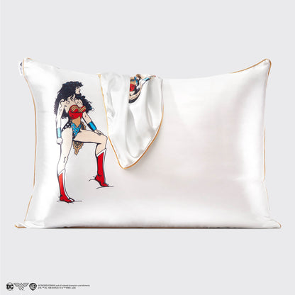 Kitsch x Wonder Woman Standard Satin Pillowcase — Believe in Wonder
