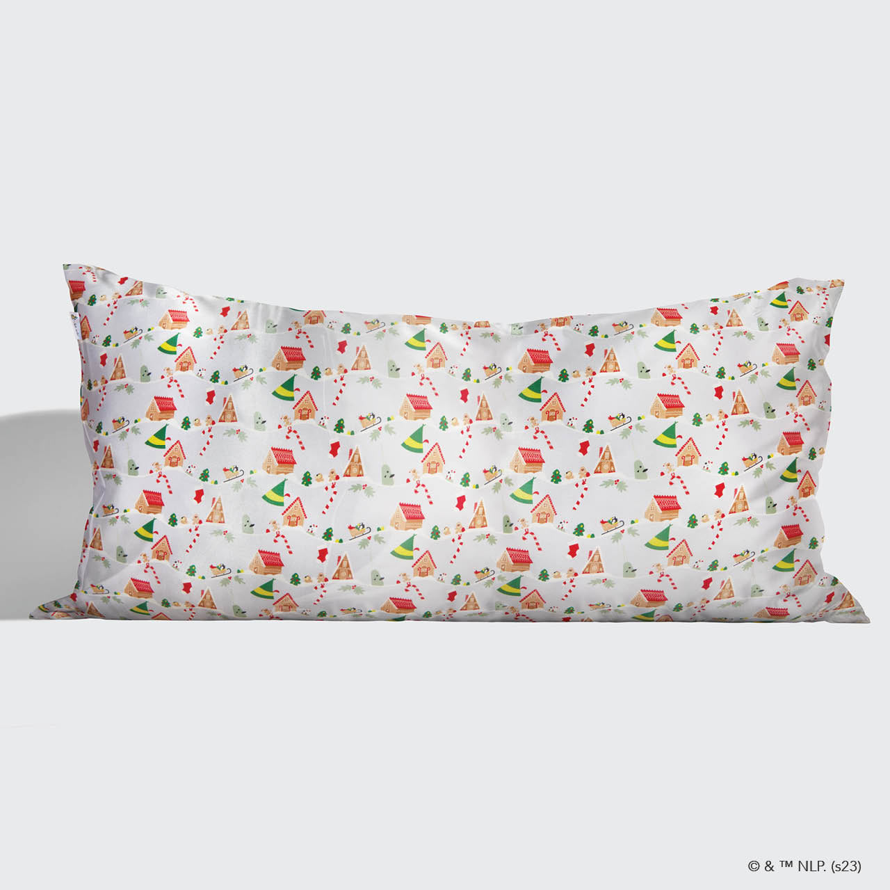 Kitsch x elf King Satin Pillowcase — Periwinkle Christmas