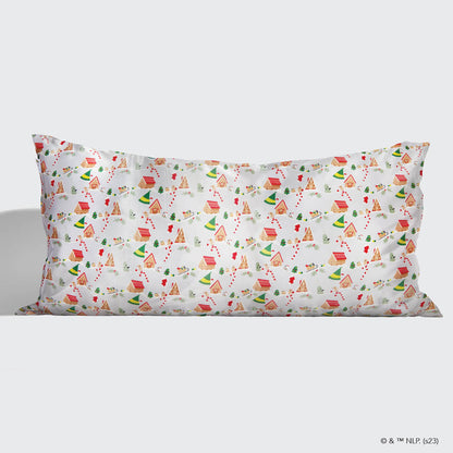 Kitsch x elf King Satin Pillowcase — Periwinkle Christmas