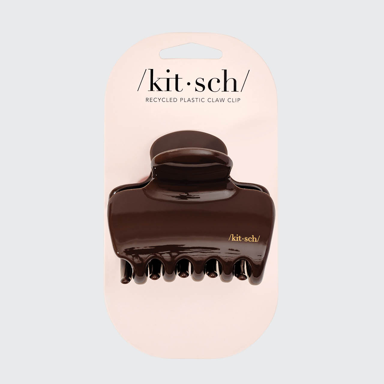 KITSCH Chocolate Cloud Claw Clip - packaging flat lay