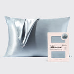 KITSCH Haze Blue Standard Satin Pillowcase 2 Pack — hero view