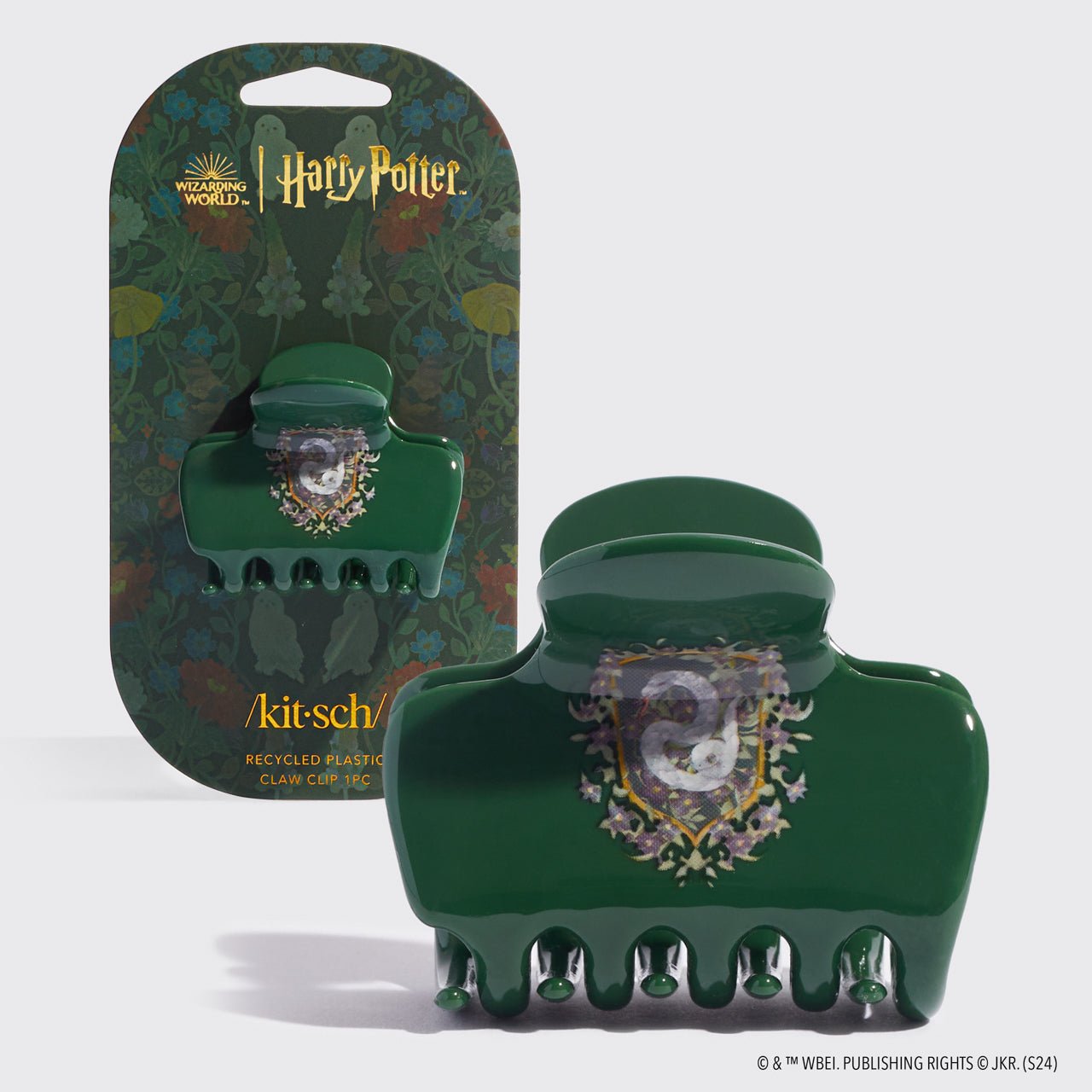 Kitsch x Harry Potter Recycled Plastic Claw Clip in Slytherin