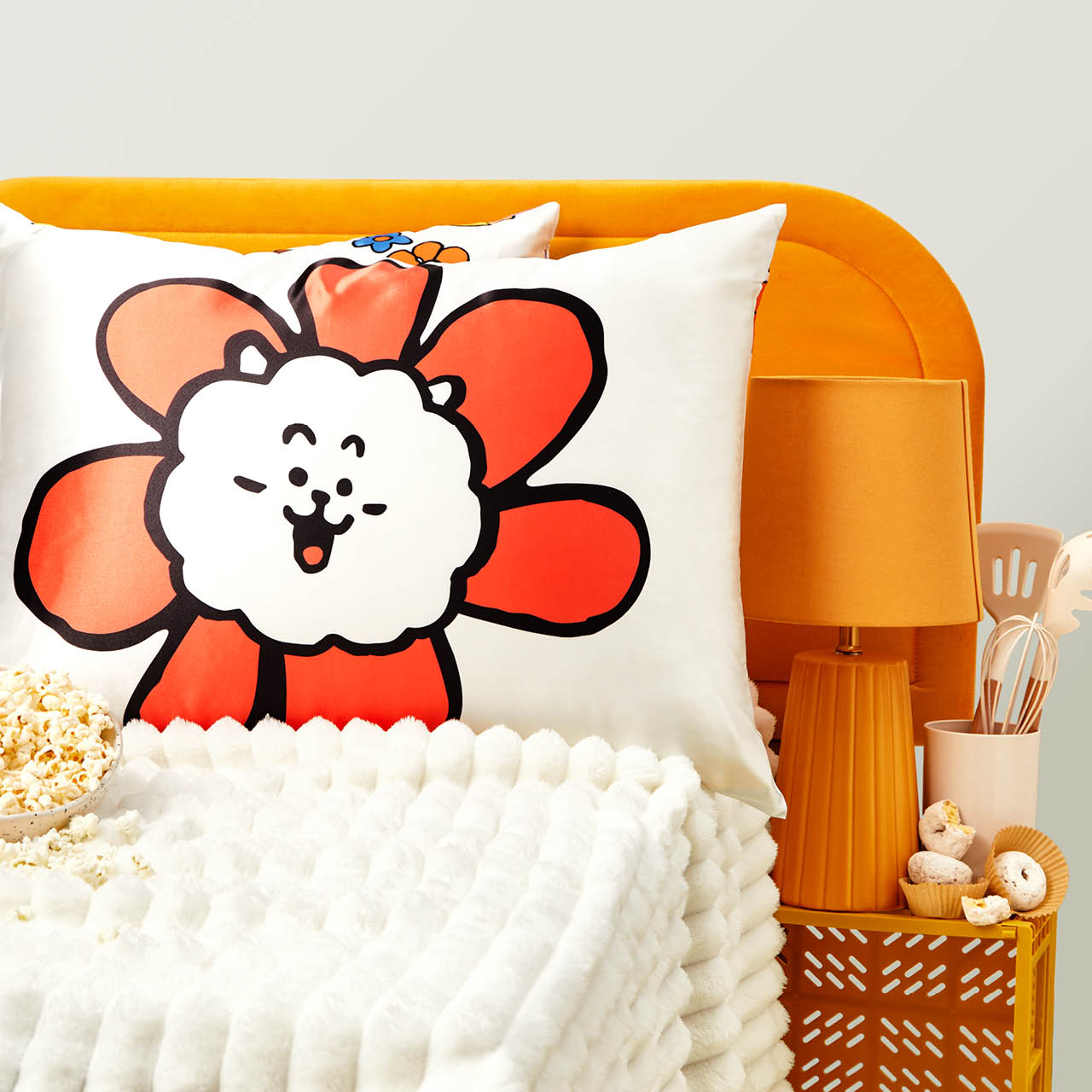 Kitsch x BT21 RJ King Satin Pillowcase — lifestyle