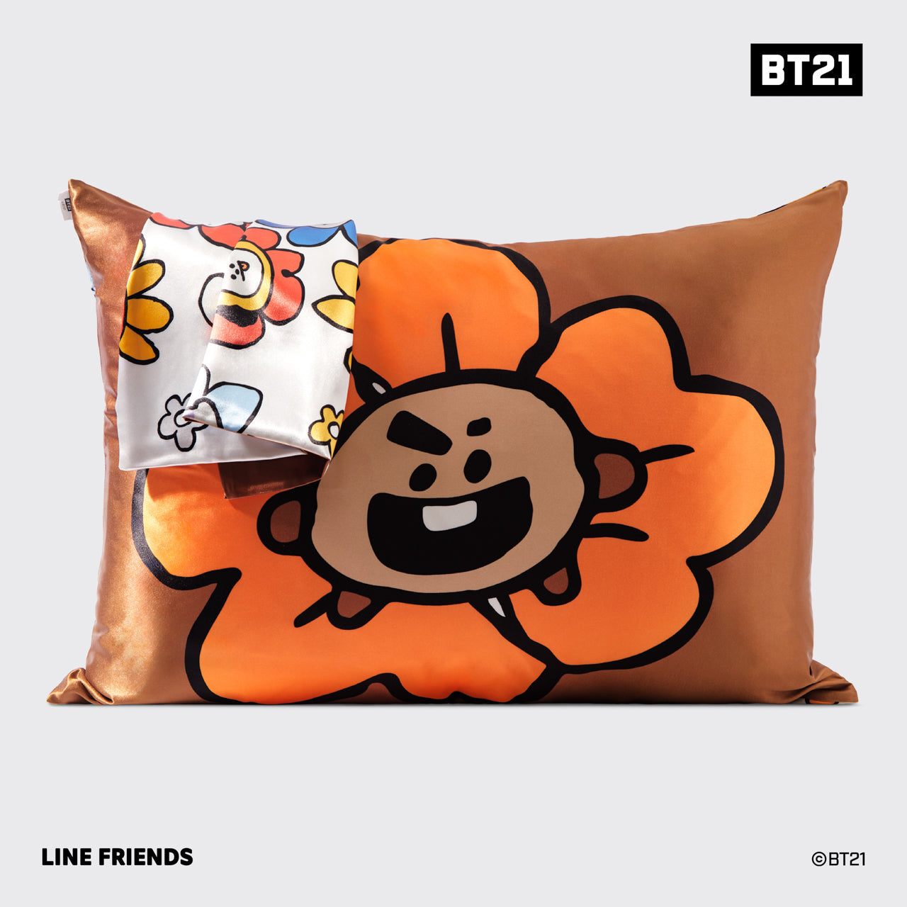 Kitsch x BT21 SHOOKY Standard Satin Pillowcase — front