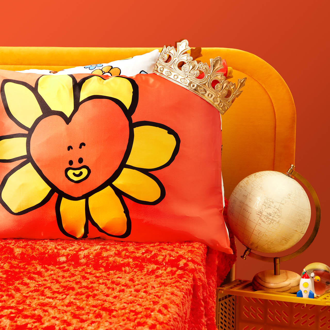 Kitsch x BT21 TATA Standard Satin Pillowcase — lifestyle
