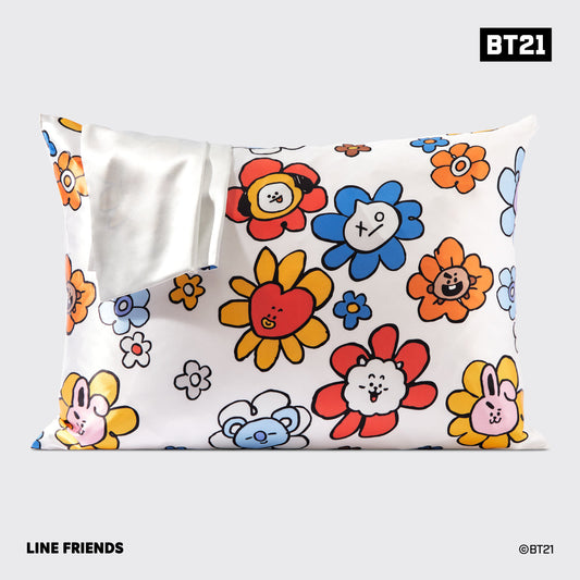 Kitsch x BT21 VAN Standard Satin Pillowcase — back
