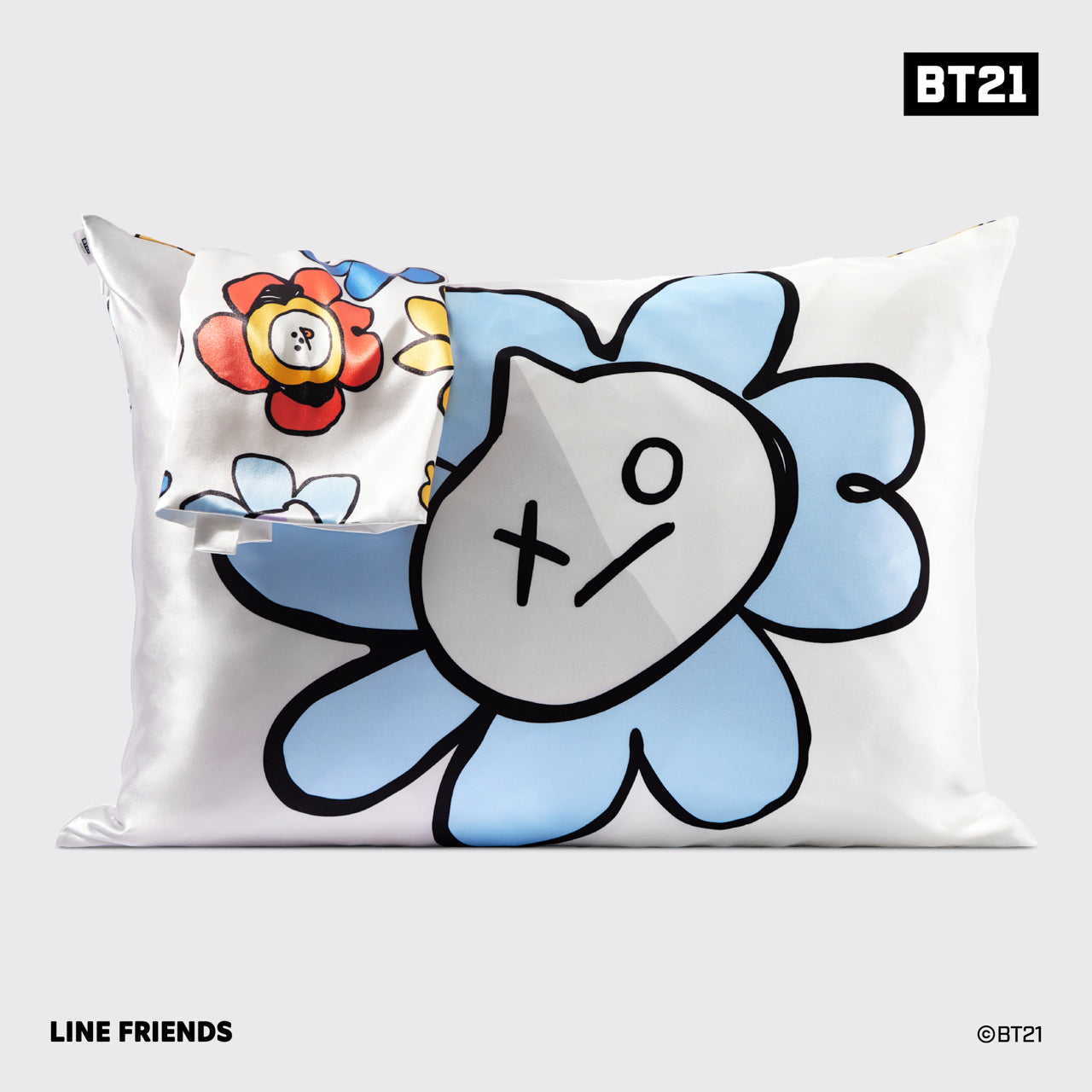 Kitsch x BT21 VAN Standard Satin Pillowcase — front