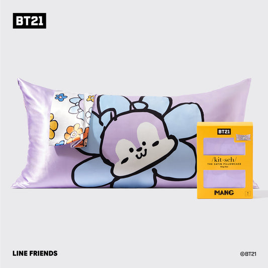 Kitsch x BT21 MANG King Satin Pillowcase — hero