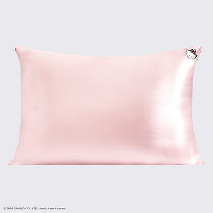 Hello Kitty x KITSCH Solid Pink Kitty Face Standard Satin Pillowcase