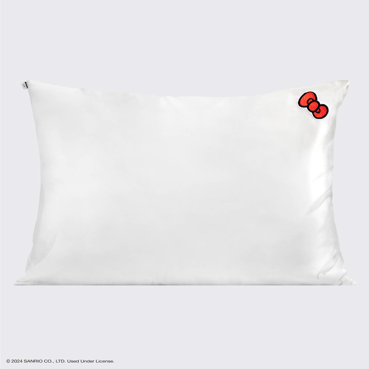Hello Kitty x KITSCH Ivory Kitty Bow Standard Satin Pillowcase