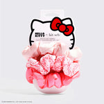 KITSCH Kitsch x Hello Kitty Puffy Scrunchies 3pc Set — product packaging shot — Hello Kitty x KITSCH limited-edition collab — super-soft puffy scrunchies gentle on all hair types