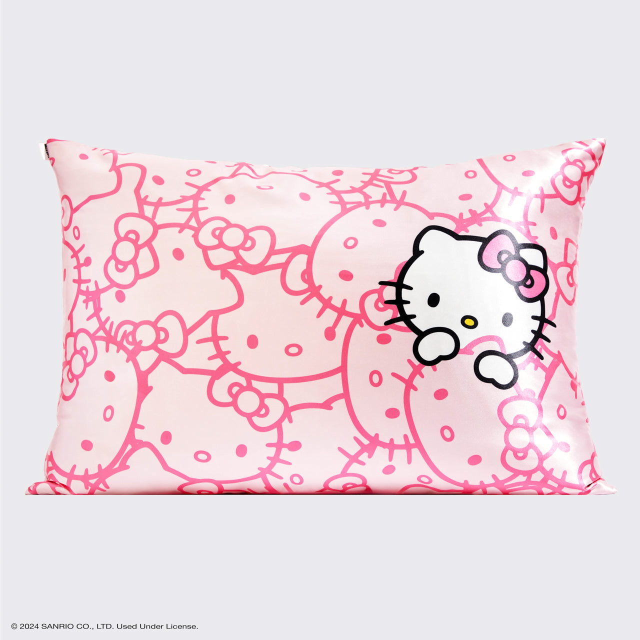 Hello Kitty x KITSCH Pink Kitty Faces Standard Satin Pillowcase