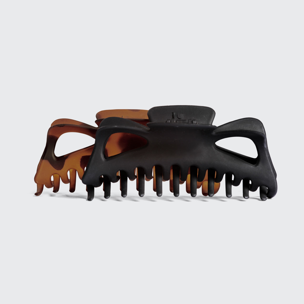 KITSCH Black & Tort Classic Claw Clips 2pc Set Jumbo - product detail #2