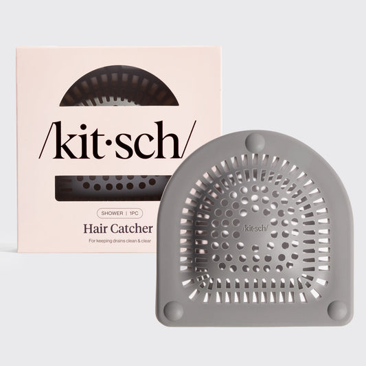 KITSCH Gray Hair Catcher for shower drain — included free in the Rice Water Spring Welcome Kit